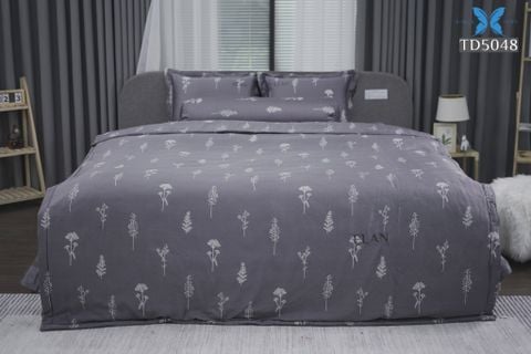 Bộ chăn ga gối 5 món Tencel in cao cấp TD5048