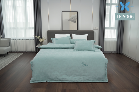 Bộ chăn ga gối 5 món Tencel Dệt TE5006