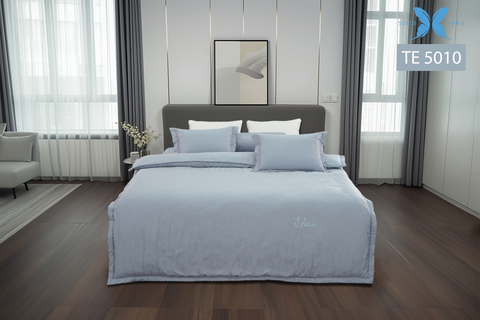 Bộ chăn ga gối 5 món Tencel Dệt TE5010