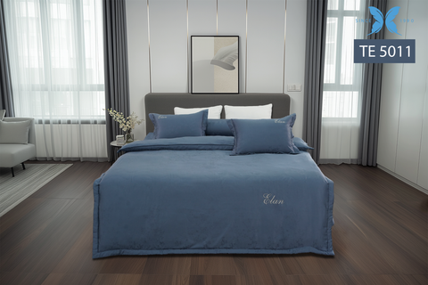 Bộ chăn ga gối 5 món Tencel Dệt TE5011