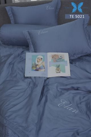 Bộ chăn ga gối 5 món Tencel Dệt TE5021