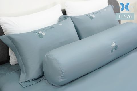 Bộ chăn ga gối 5 món Tencel thêu TL526