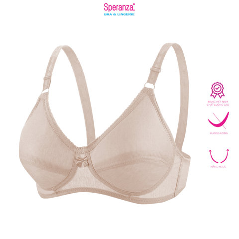 Áo ngực nữ không gọng, không mút Speranza, vải cotton mềm mại mỏng nhẹ thoải mái - SPA2828SH