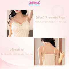 Váy ngủ Speranza, lụa mềm mại thoáng mát, mịn màng, mặc tại nhà và mặc ngủ - SPD7021SH