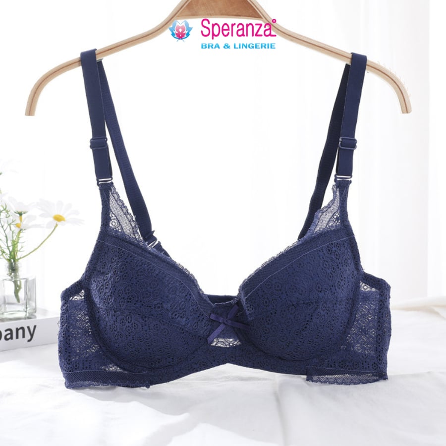 Áo ngực nữ có gọng không mút phối ren nhiều màu SPA412SH