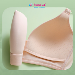 [CÓ SZIE LỚN 40 - 42] Áo Lót Nữ Không Gọng Speranza Chất Cotton Thoải Mái, 3 Hàng Móc Cài SPA9049SH