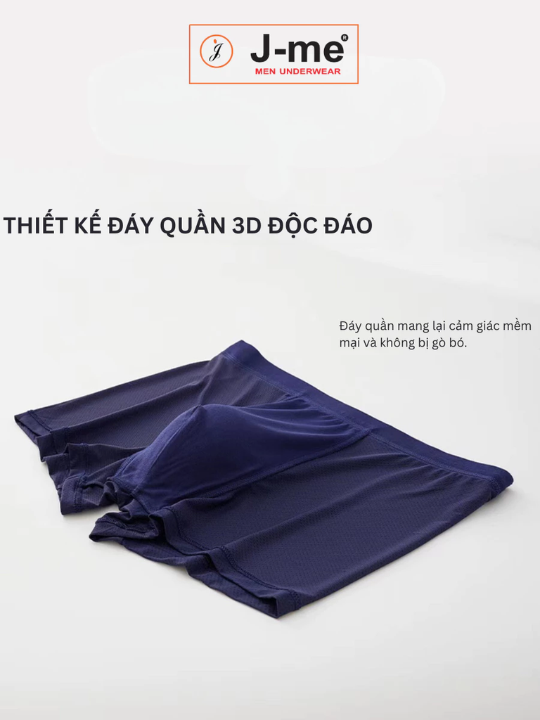 Quần sịp nam J-me, vải nhiều lỗ thông hơi thoáng khí, mềm mịn, bền đẹp thoáng mát JM908SH