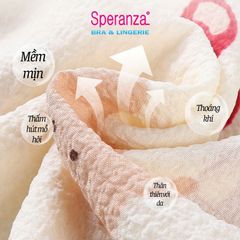 Váy ngủ nữ ngắn tay vải bong mặc nhà rộng phong cách công chúa SPD006SH