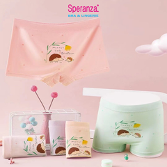 Quần lót bé gái cotton không đường may thoáng mát bé 3-14 tuổi SPQTE806SH