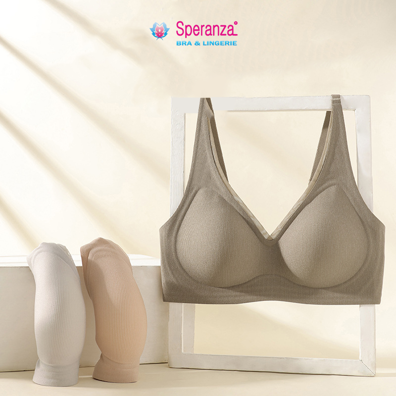 Áo ngực nữ không đường may v-line  mềm gom ngực tạo dáng SPA533SH