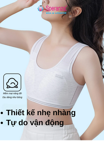Áo Lót Bé Gái Speranza Siêu Nhẹ, Thoáng Khí, Không Tuột Vai, Thiết Kế Thể Thao – SPAL0107SH