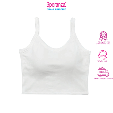 Áo 2 dây nữ Speranza, vải cotton mềm mại, kèm mút ngực SPAL610SH