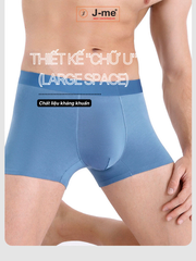 Quần Lót Nam J-me, Không Đường May, Dáng Đùi - Chất Thoáng Khí, Mỏng Nhẹ, Size Lớn - JM0546SH