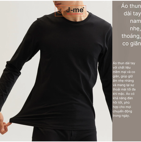 Áo Lót Nam Cotton Mỏng Nhẹ, Giữ Nhiệt Chất Liệu 100% Cotton, Thích Hợp Mặc Trong Trời Lạnh JMT006SH