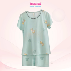 Bộ mặc nhà nữ Speranza, vải cotton cao cấp, họa tiết da dạng xinh xắn trẻ trung - SBD24301SH