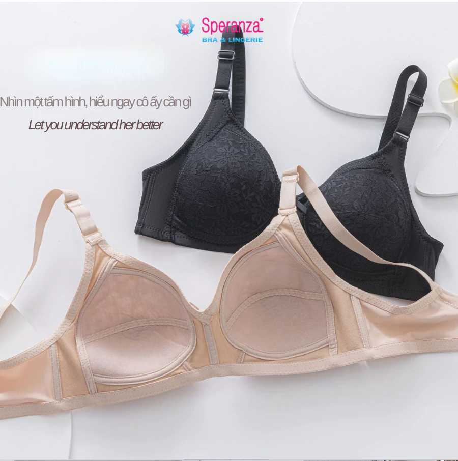 Áo Ngực Không Gọng Speranza – Nâng Nhẹ, Thoáng Mát, Không Cộm Mặc Cả Ngày Không Khó Chịu - SPA0008SH