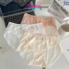 Quần lót nữ ren tạo dáng ngọt ngào cotton ôm mông SPQ878SH