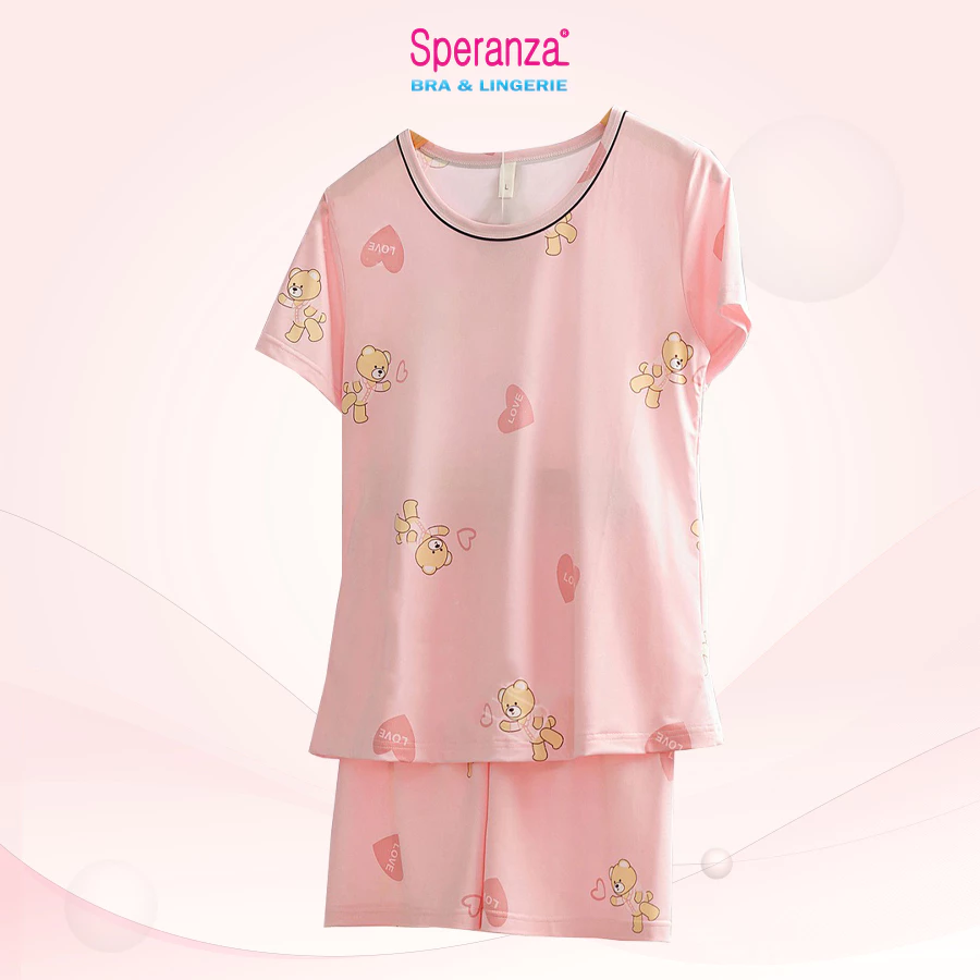 Bộ mặc nhà nữ Speranza, vải cotton cao cấp, họa tiết da dạng xinh xắn trẻ trung - SBD24301SH