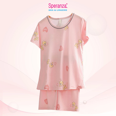 Bộ mặc nhà nữ Speranza, vải cotton cao cấp, họa tiết da dạng xinh xắn trẻ trung - SBD24301SH