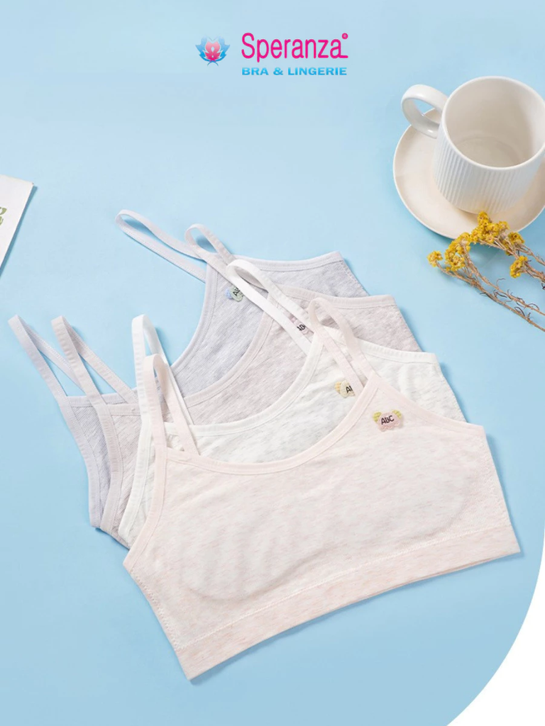 Áo lót 2 dây bé gái Speranza | Áo lót không gọng, mềm mại, thoáng khí, chống lộ, SPAL711SH