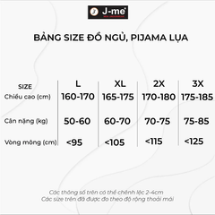 Đồ mặc ngủ nam J-me, Pyjama mềm mịn, vải siêu mát giành cho quý ông - JMPB20205SH
