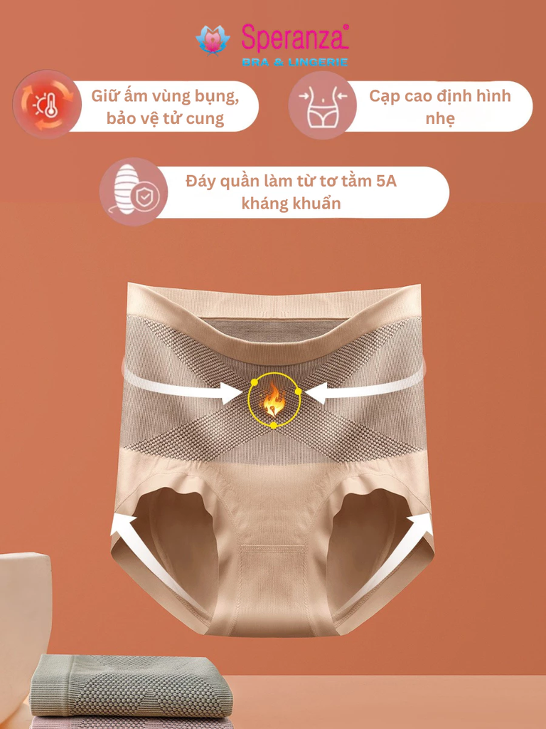 Quần Lót Định Hình Nữ Cạp Cao – Chống Cuộn, Nâng Mông, Siết Eo Chuẩn Dáng Tự Nhiên - SPQ371SH