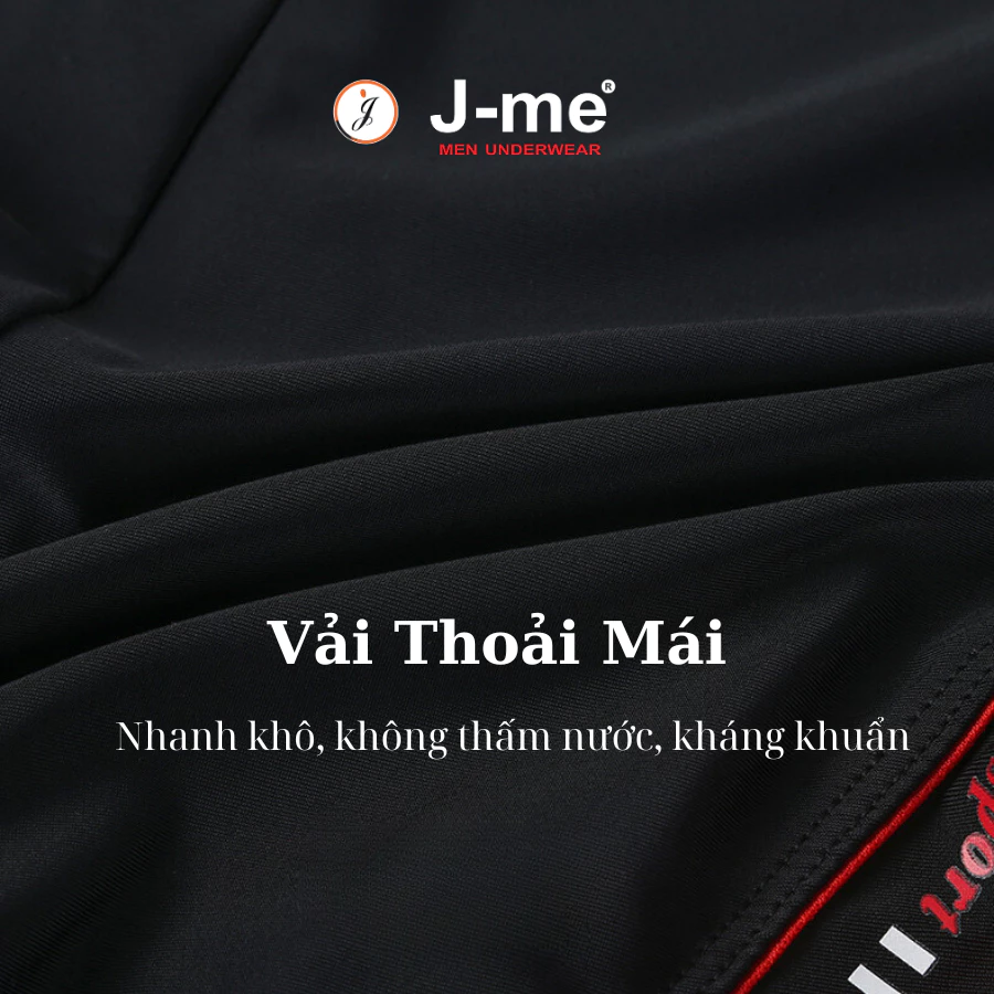 Quần bơi nam J-me, 60kg đến 80kg mặc vừa, co dãn 4 chiều, kiểu dáng thể thao - JMB991SH