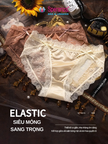 Quần Lót Nữ Ren Gợi Cảm Speranza | Chất Lụa Mềm, Đáy Cotton Thoáng Mát | Size M–XL - SPQ558SH