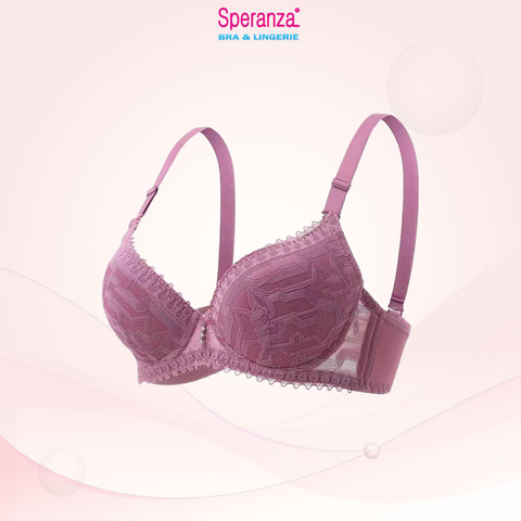 Áo ngực nữ speranza, BIG SIZE, ren mút mỏng, Cup chéo 3/4 bầu ngực - SPA541SH