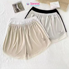 Quần lót nữ dạng short Speranza lụa lạnh freesize 40-65kg có ren mặc váy mặc ngủ dễ thương SPQ0419SH