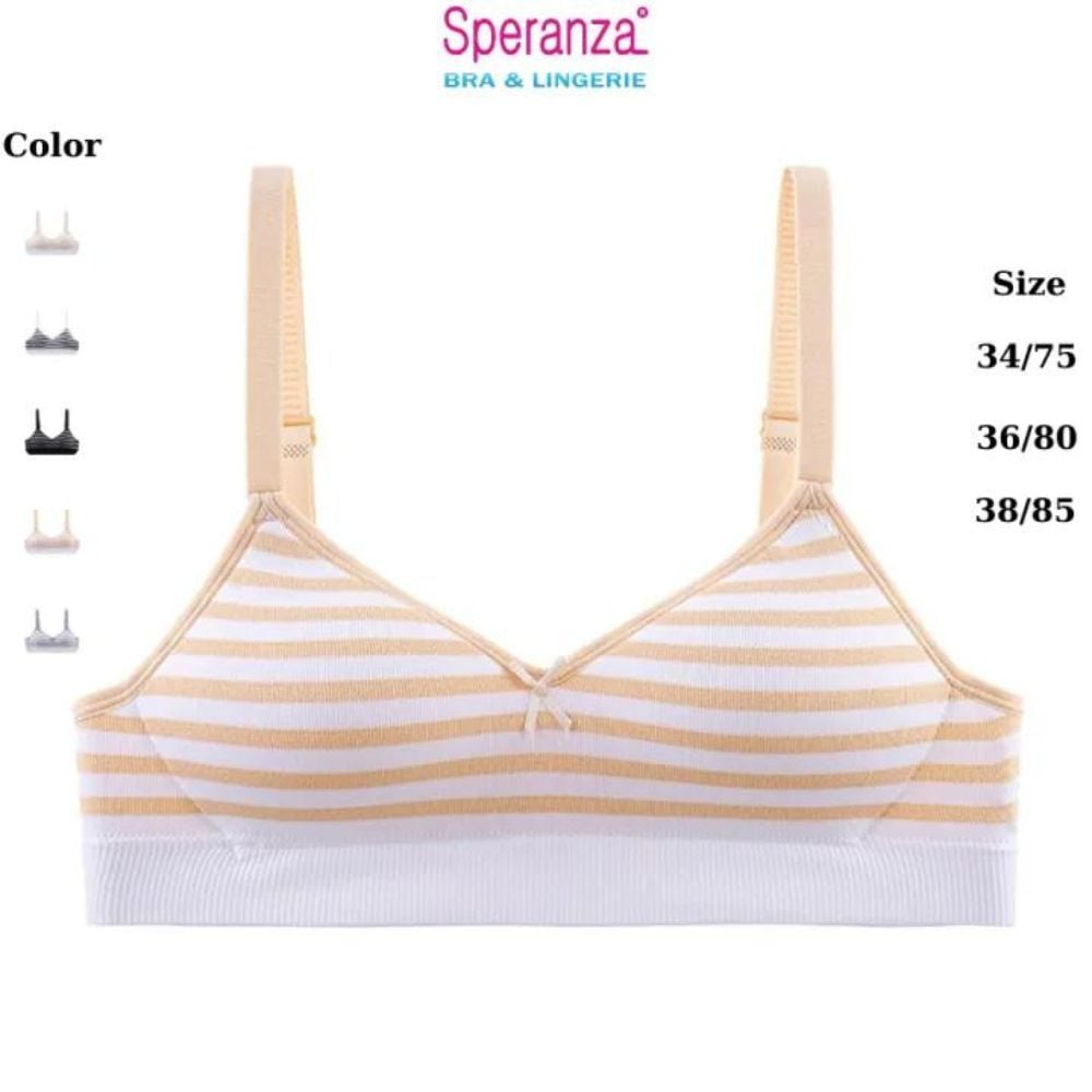 Áo bra nữ kiểu cổ chữ V kẻ sọc gợi cảm 2 dây Speranza SPAL0968SH