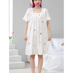 Váy mặc nhà cotton thoáng thoải mái 45-70kg mặc vừa SPD029SH