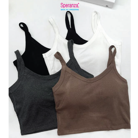 Áo 2 dây nữ Speranza, vải cotton mềm mại, kèm mút ngực SPAL610SH