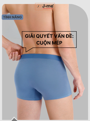 Quần Lót Nam J-me, Không Đường May, Dáng Đùi - Chất Thoáng Khí, Mỏng Nhẹ, Size Lớn - JM0546SH