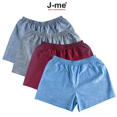 Quần đùi nam mặc nhà ngủ vải cotton kate thoáng mát DL001SH