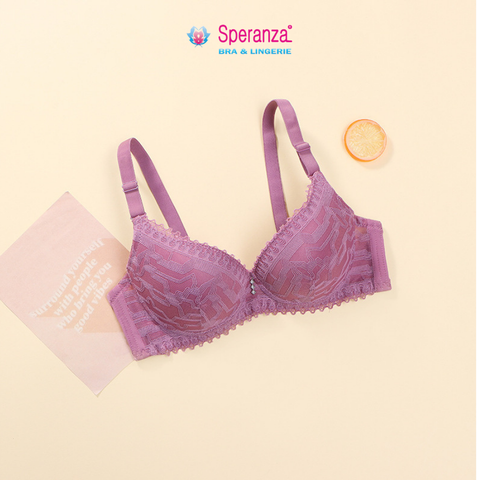 Áo ngực nữ speranza, BIG SIZE, ren mút mỏng, Cup chéo 3/4 bầu ngực - SPA541SH