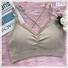 Áo bra viền ren dây chéo có mút sexy hàng cao cấp SPAL1952SH