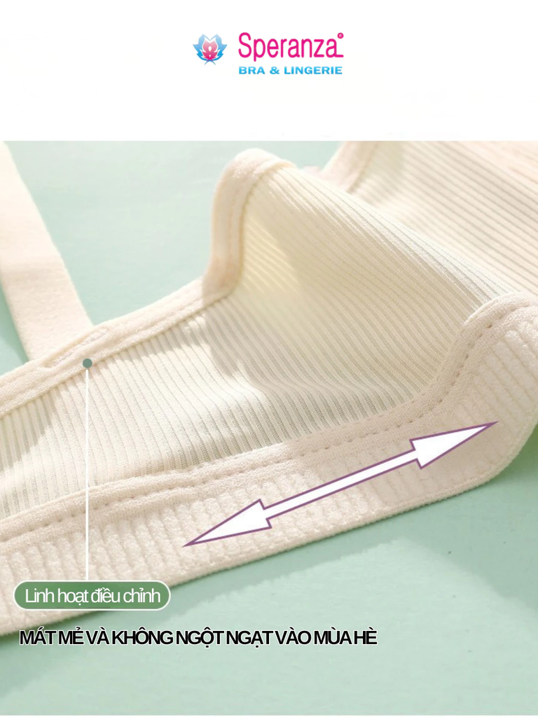 Áo ngực không gọng nữ Speranza nâng ngực tự nhiên, mút mỏng nhẹ, thoáng khí cho ngực nhỏ - SPA1018SH