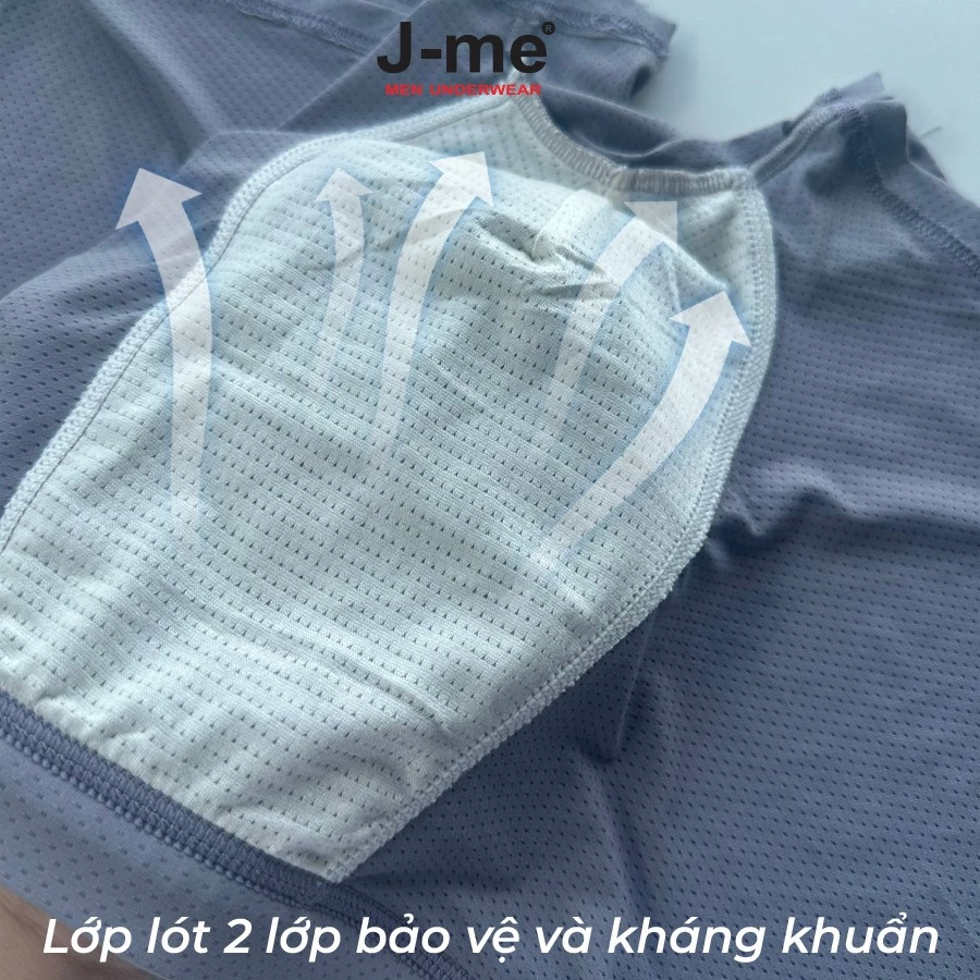 Quần sịp boxer nam J-ME, thun lạnh mềm mịn, nhiều lỗ thoáng khí - JM851SH