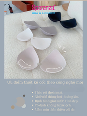 Áo lót ren không gọng Speranza, mút cao su áo lót nâng ngực nhỏ nhắn lưng đẹp - SPA6829SH