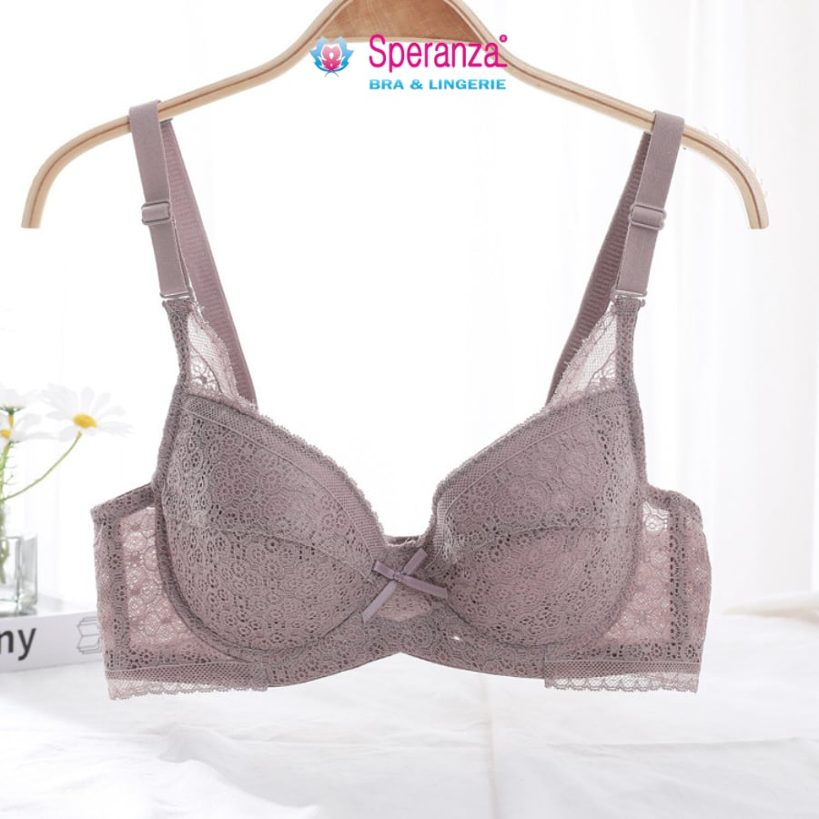 Áo ngực nữ có gọng không mút phối ren nhiều màu SPA412SH