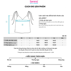 Áo thun nữ Speranza, có đệm độn bên trong, vải Modal, mềm mại, thoải mái, cổ tròn - SPAL2233SH