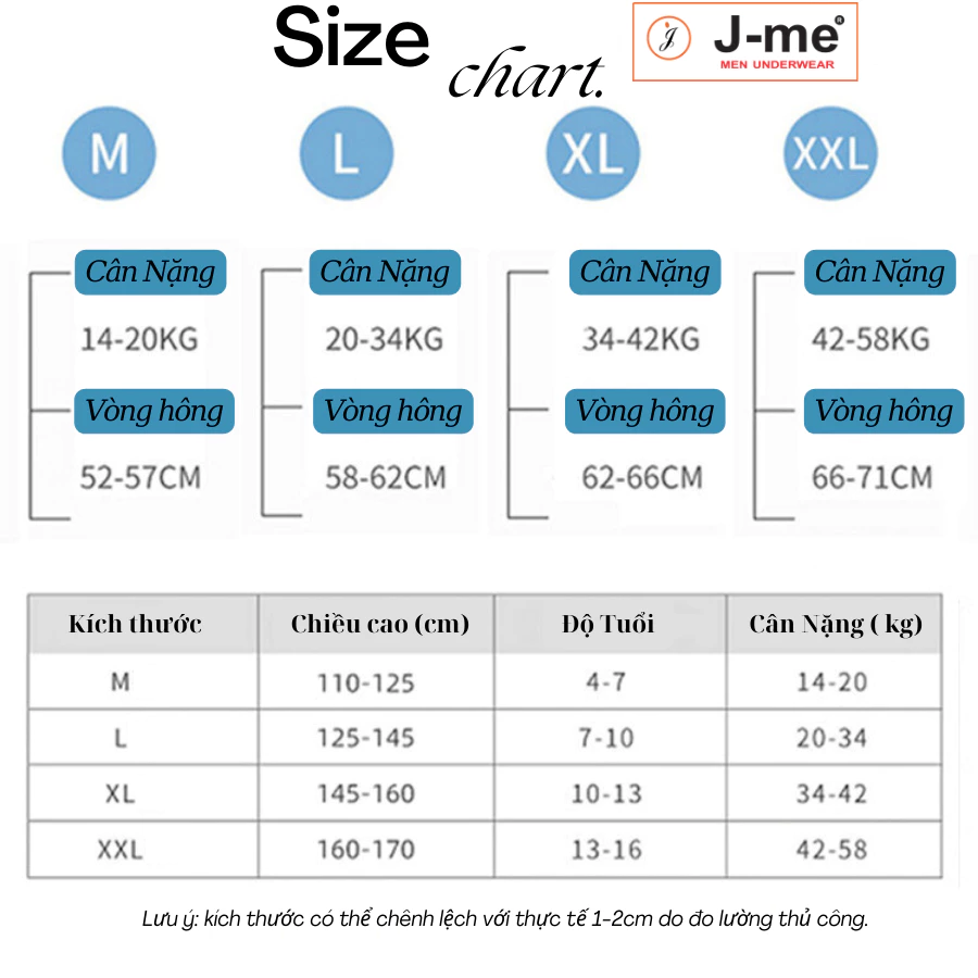 Quần lót bé trai J-me, Kiểu dáng boxer, chất liệu mềm mại thấm hút và khử mùi mồ hôi - JMTE380SH