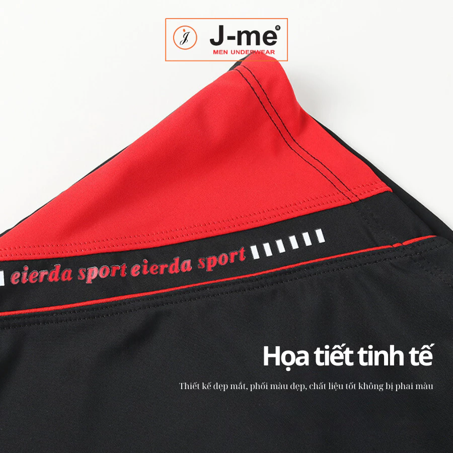 Quần bơi nam J-me, 60kg đến 80kg mặc vừa, co dãn 4 chiều, kiểu dáng thể thao - JMB991SH