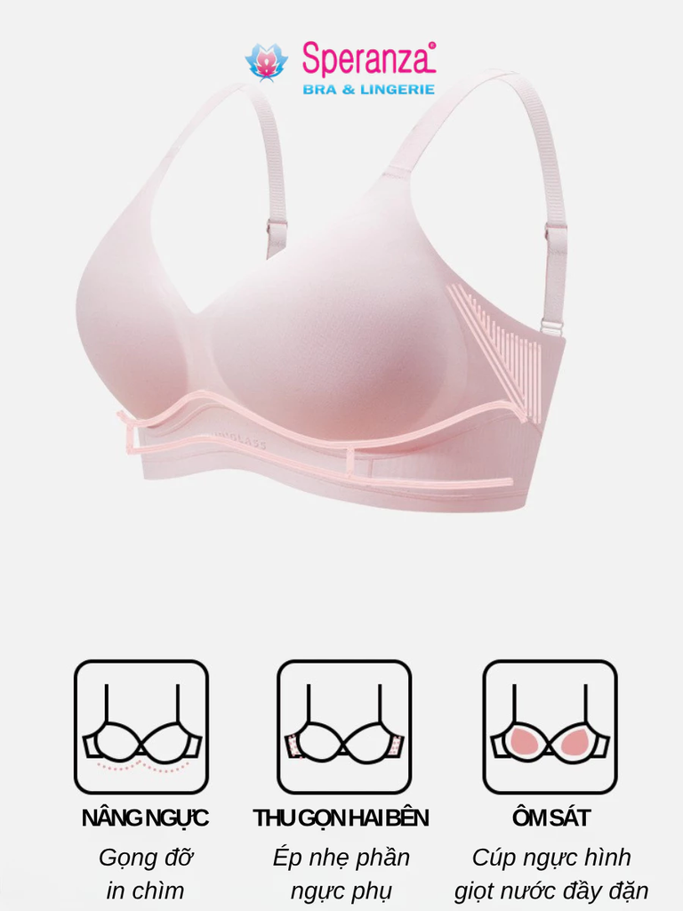 Áo ngực không gọng tuổi teen Speranza Mềm mại, nhẹ êm, dễ mặc mỗi ngày - SPA3881SH