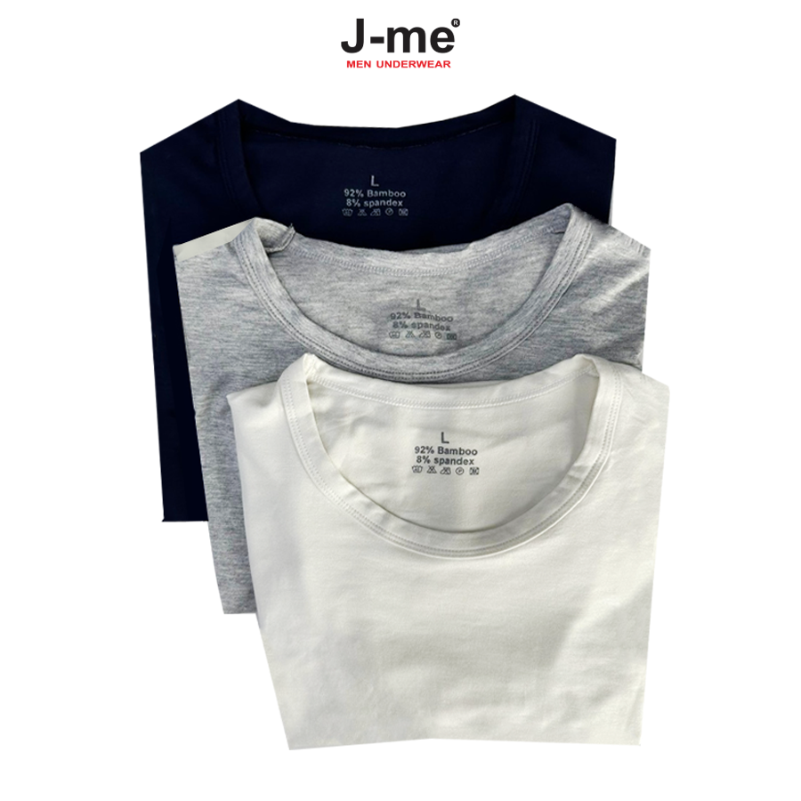 Áo thun cổ tròn J-me, vải bambo chất lượng cao, mềm mại, thoải mái và thoáng khí - JMT126SH