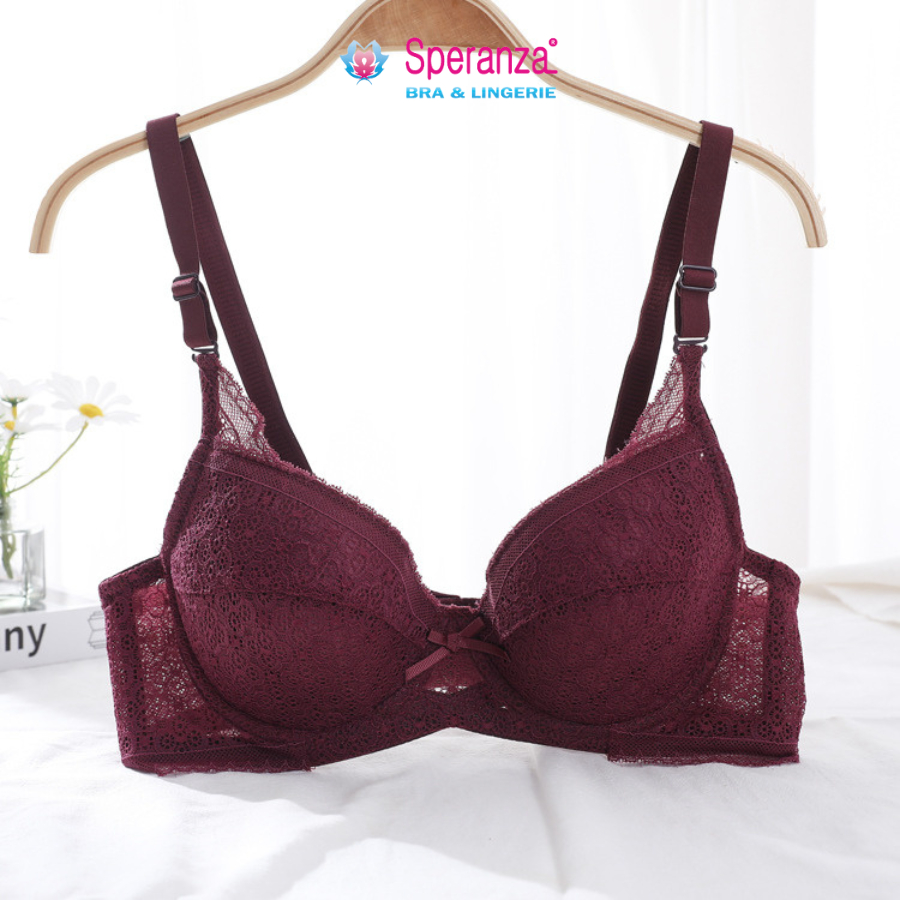 Áo ngực nữ có gọng không mút phối ren nhiều màu SPA412SH