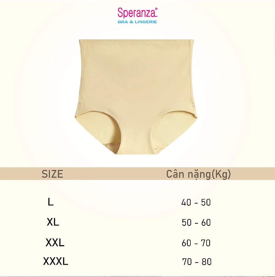Quần Lót định hình eo Speranza mềm mại và thoải mái màu trơn thường ngày cho nữ - SPQG5616SH