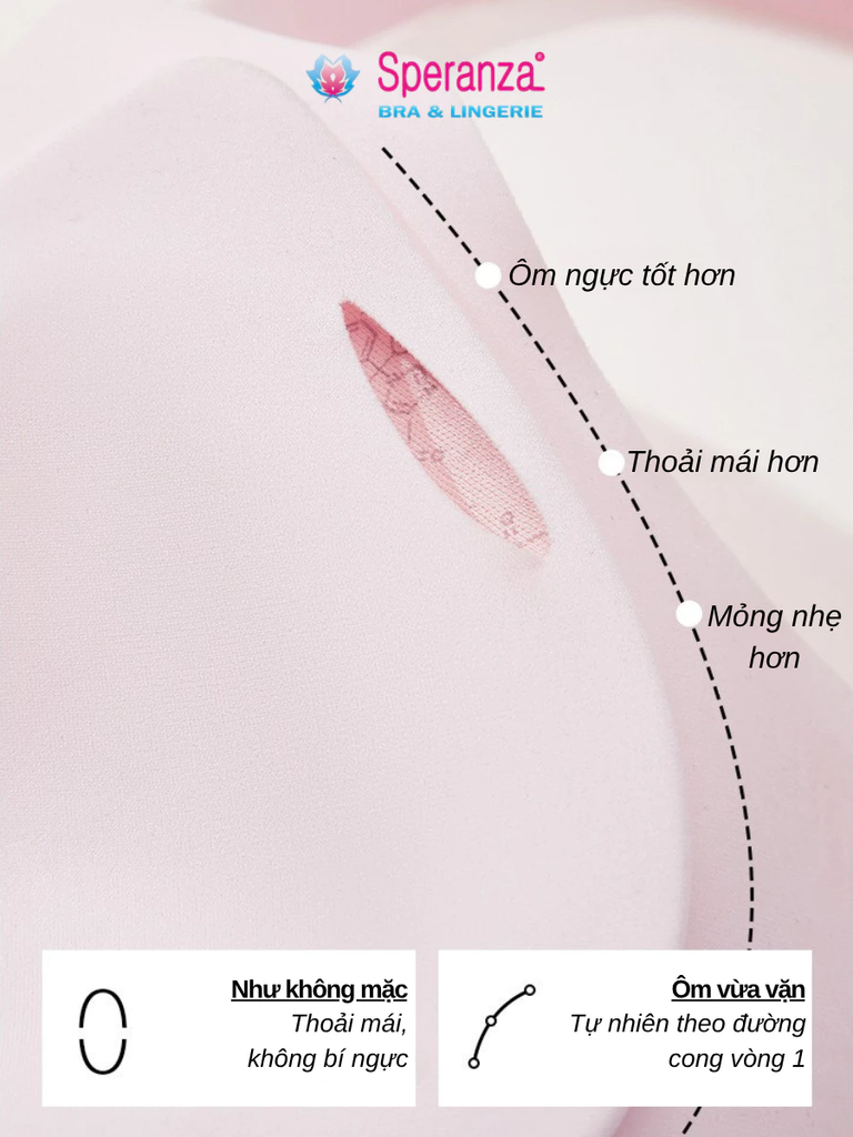 Áo ngực không gọng tuổi teen Speranza Mềm mại, nhẹ êm, dễ mặc mỗi ngày - SPA3881SH