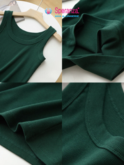 Áo Tank Top Nữ Basic Cotton Co Giãn Áo Thun Ba Lỗ Ôm Dáng Mặc Trong, Ở Nhà, Tập Thể Dục - SPAL0011SH